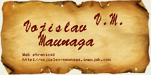 Vojislav Maunaga vizit kartica